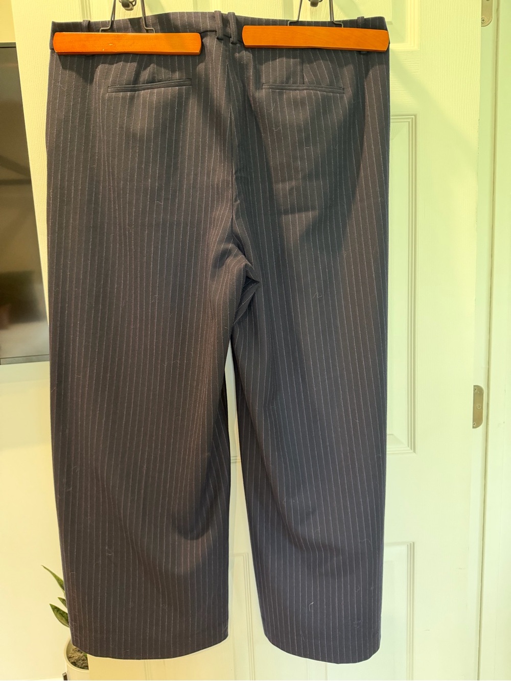 J. Crew Navy Pinstripe Dress Trousers - Picture 5 of 9